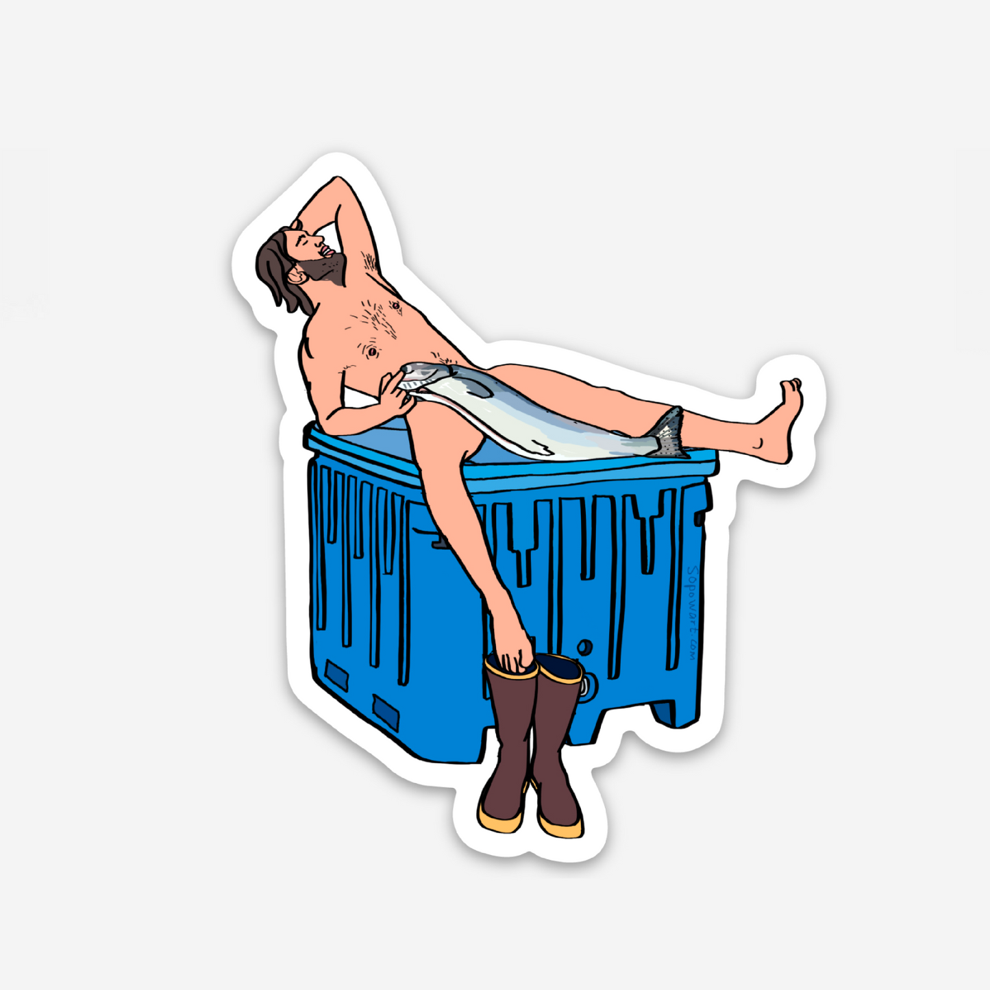 Full Monty Vinyl Sticker