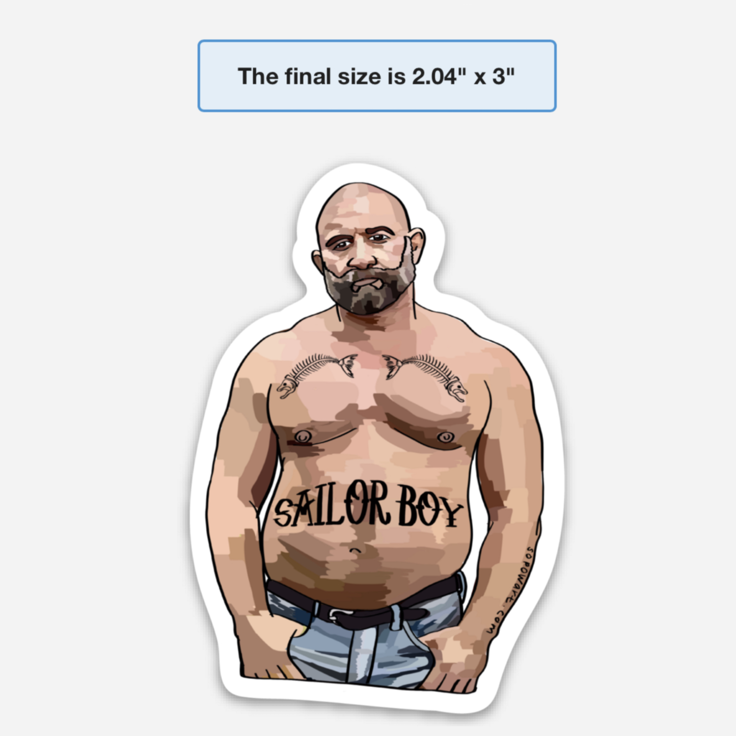 Sailor Boy Vinyl Sticker