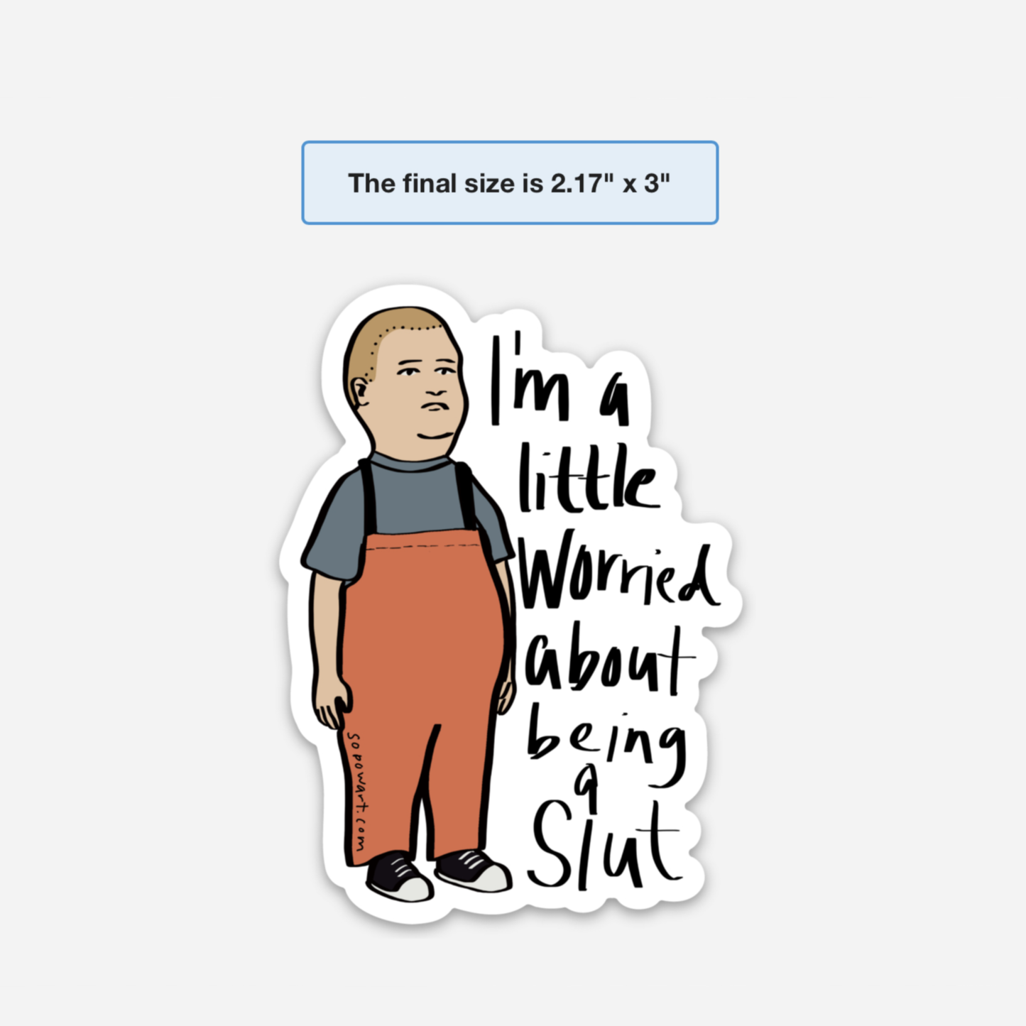 Bobby Hill Vinyl Sticker