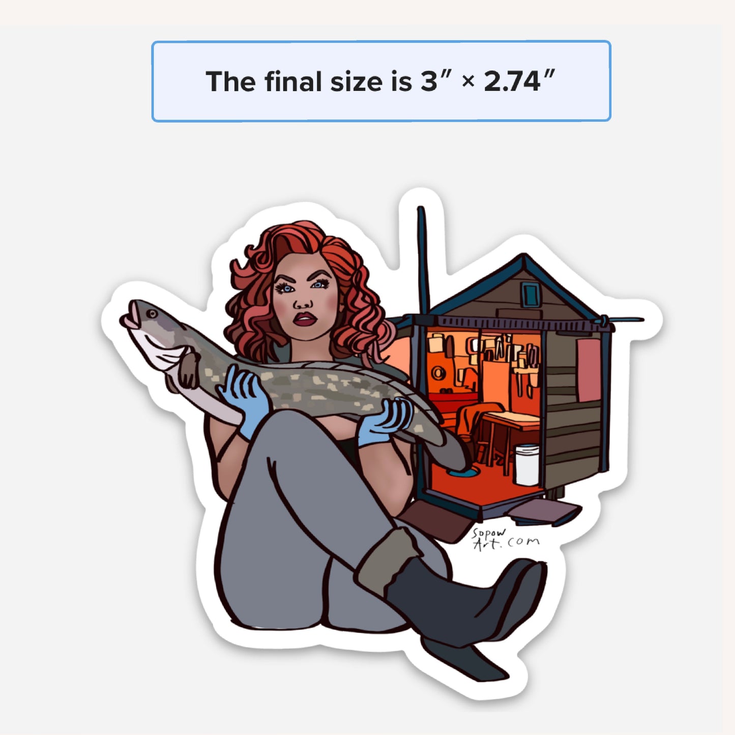 Hut Slut Vinyl Sticker