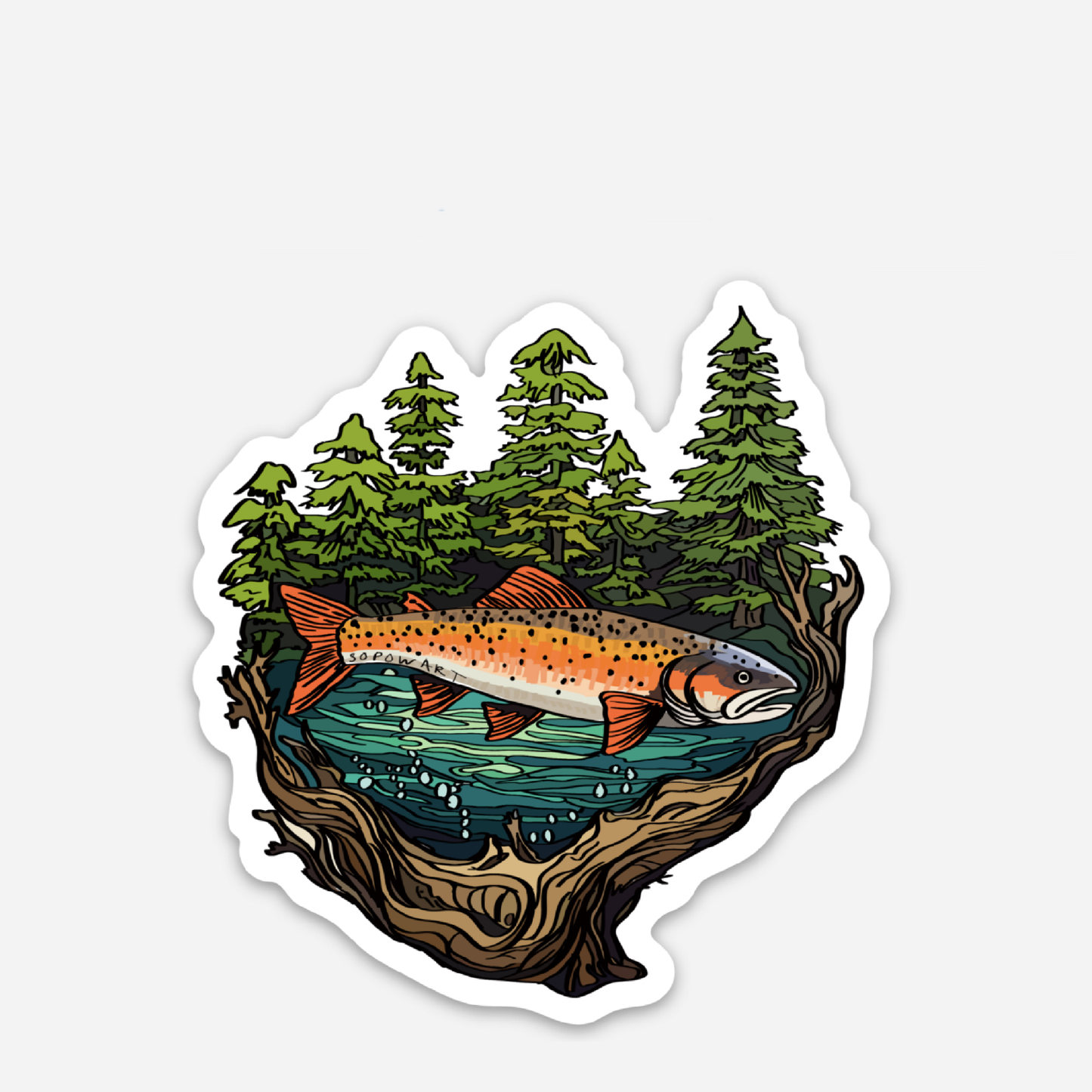 Driftwood Vinyl Sticker