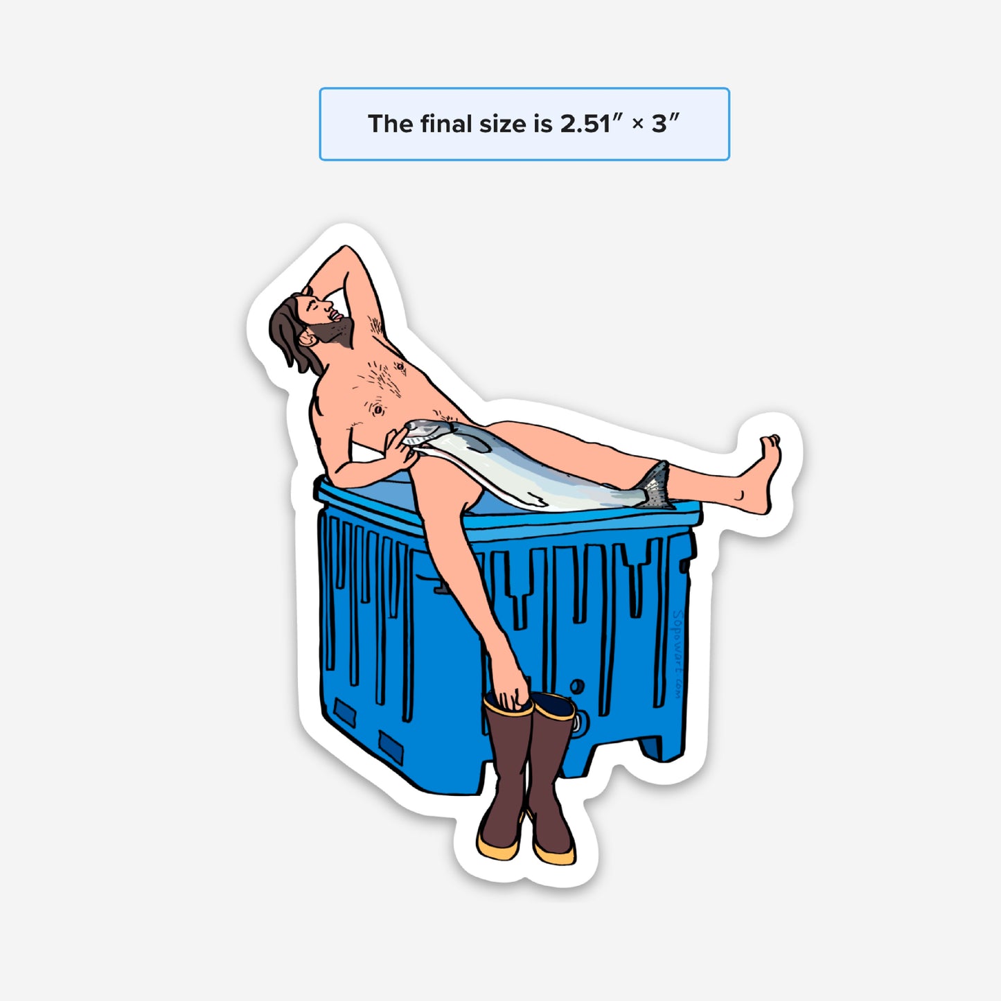 Full Monty Vinyl Sticker
