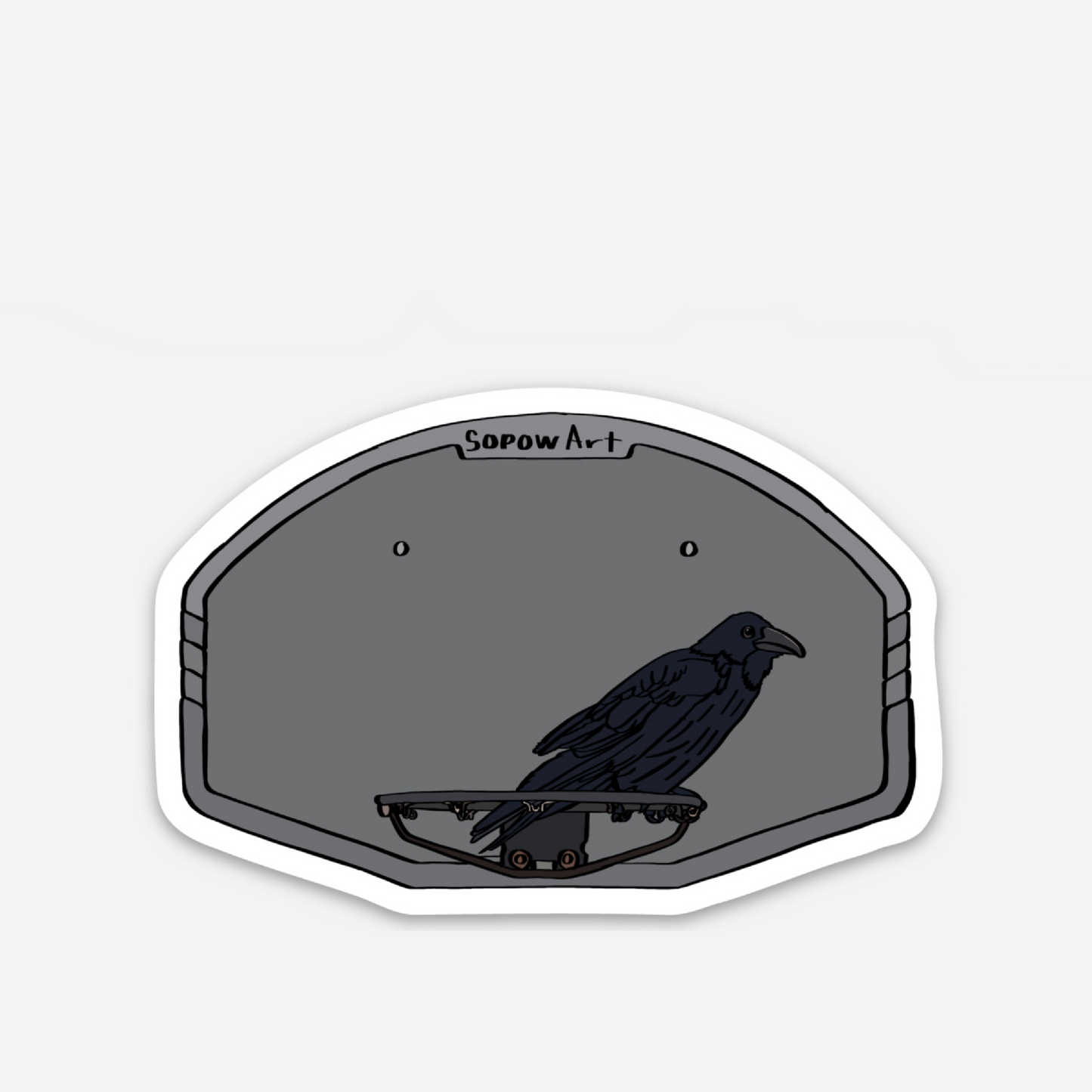 Hoops Vinyl Sticker