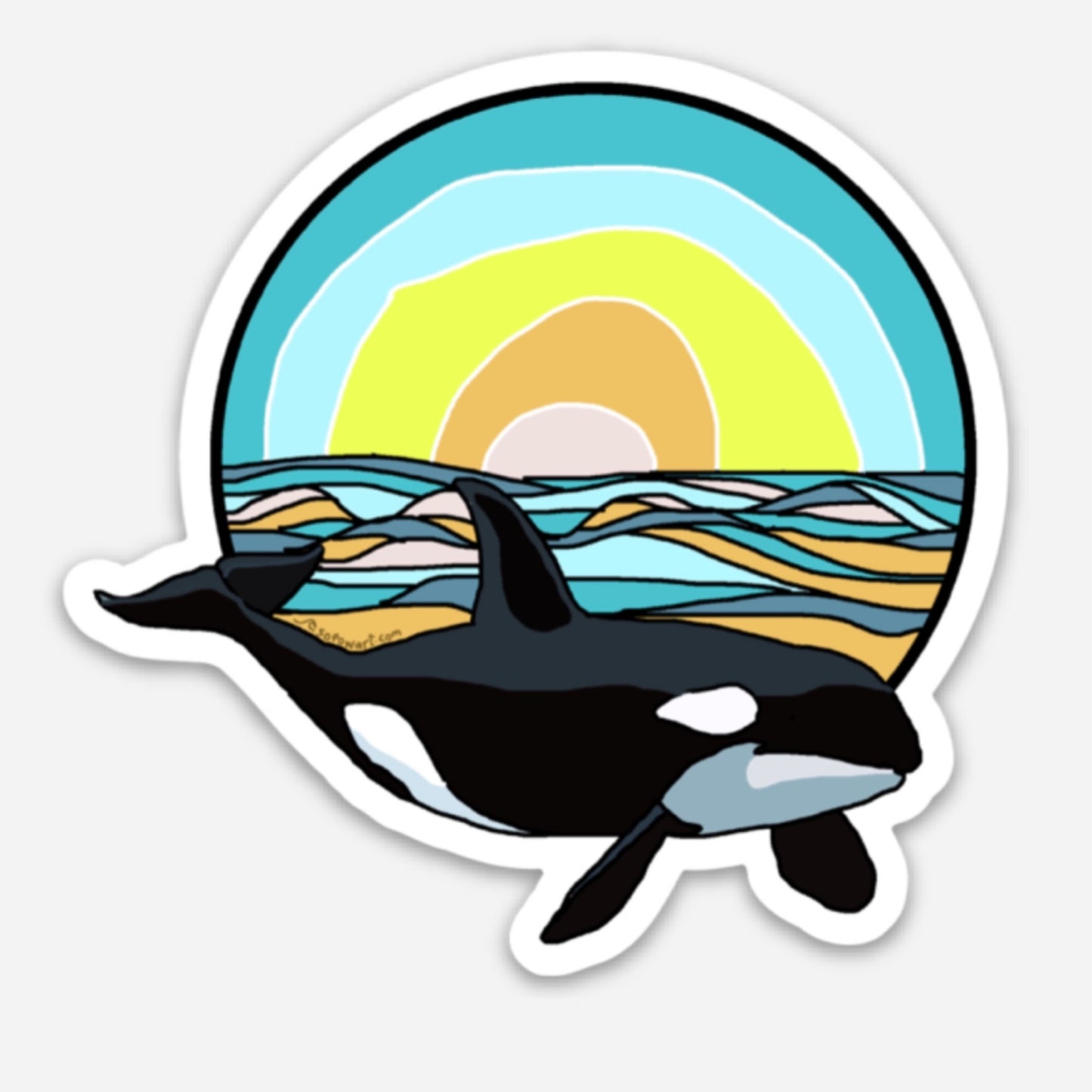 Orca Vinyl Sticker