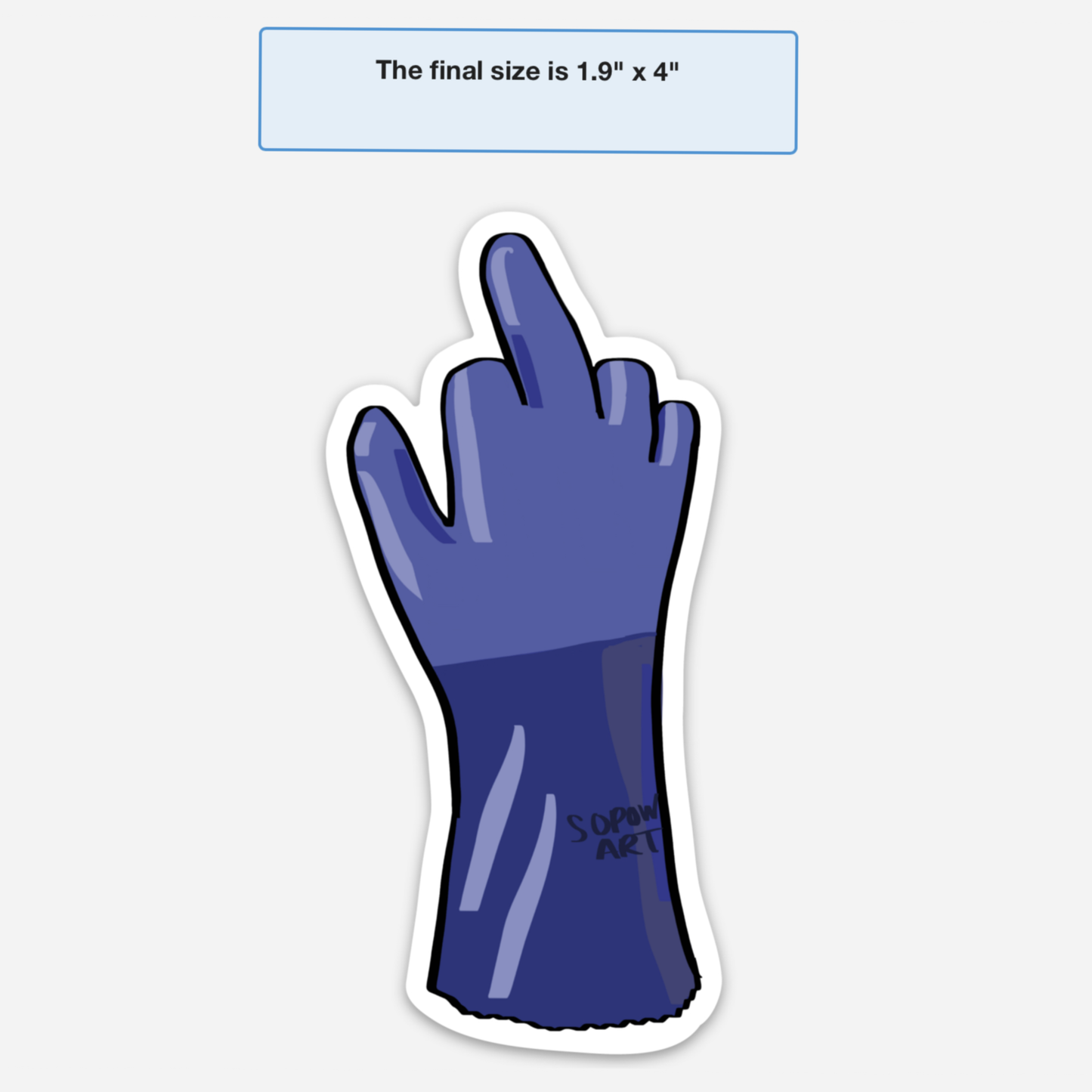 Flip Off Vinyl Sticker