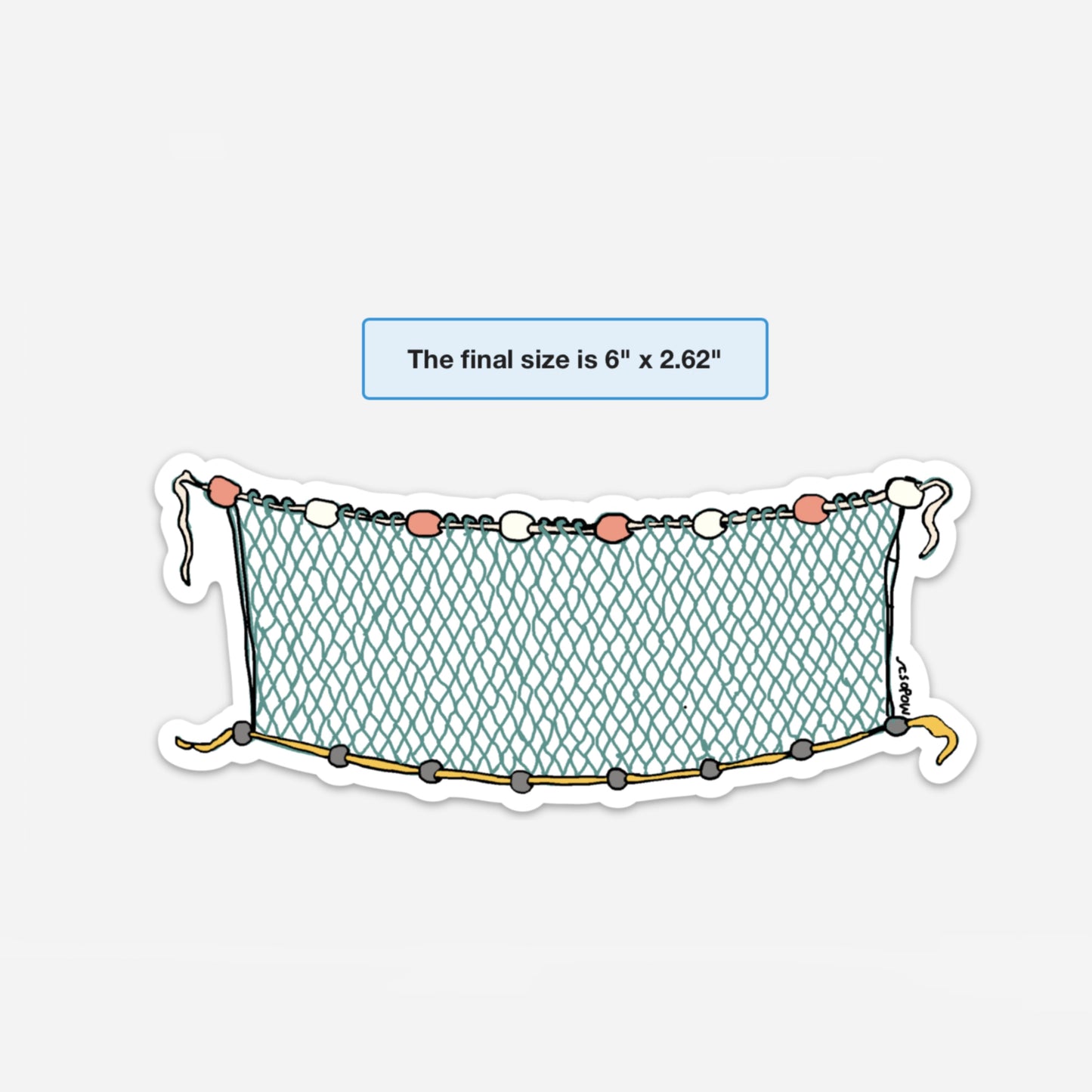 Set Net Vinyl Sticker