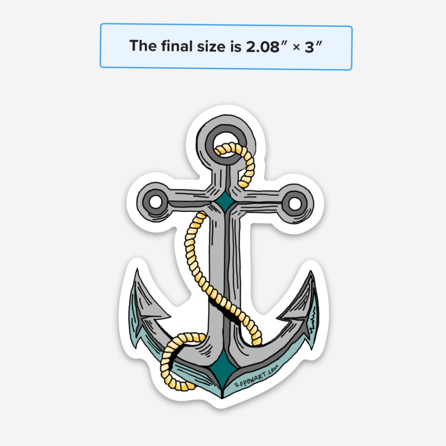 Anchor Vinyl Sticker