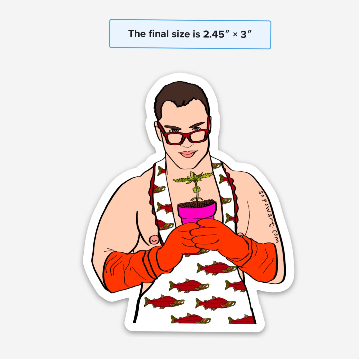 Botanist Vinyl Sticker