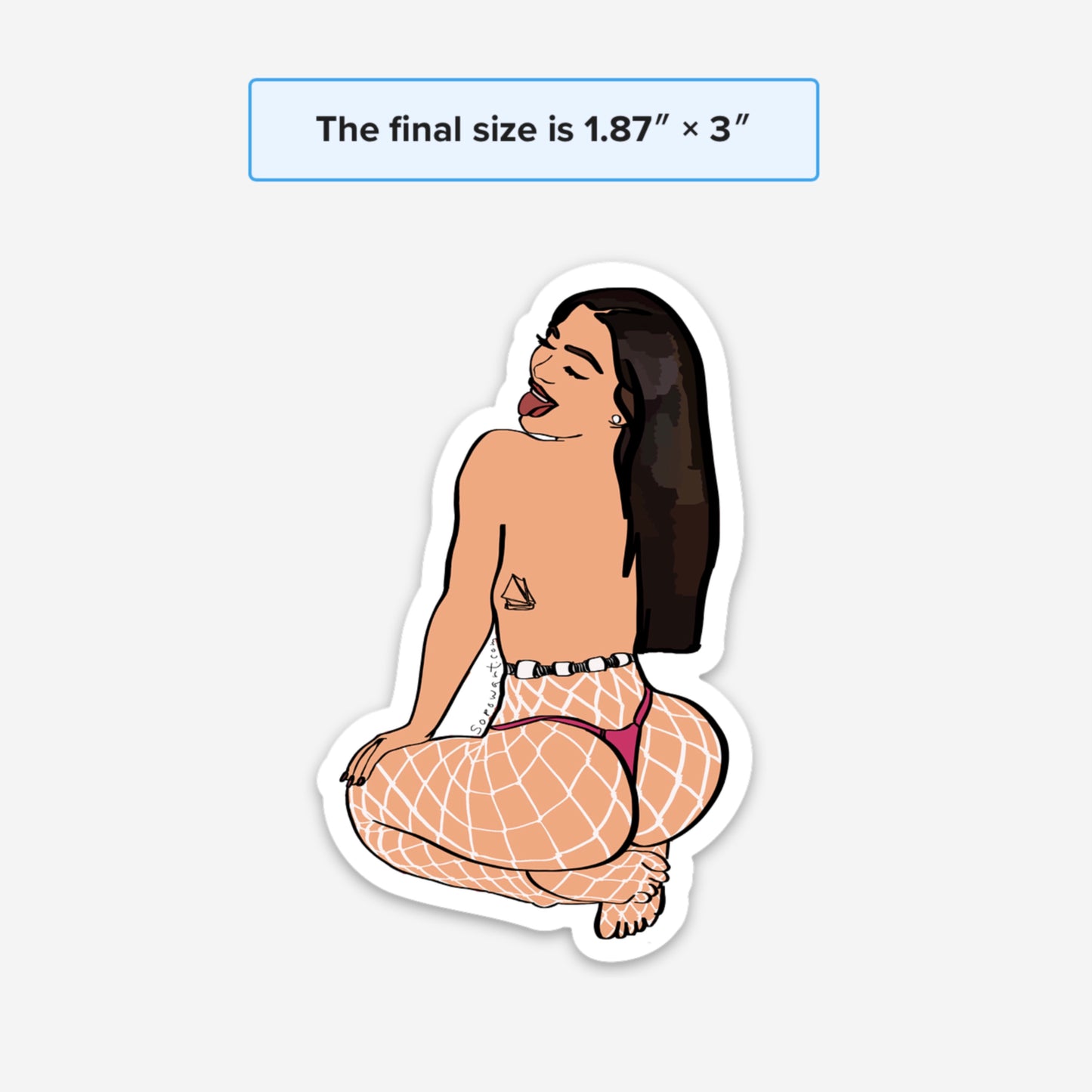Fish Nets Vinyl Sticker