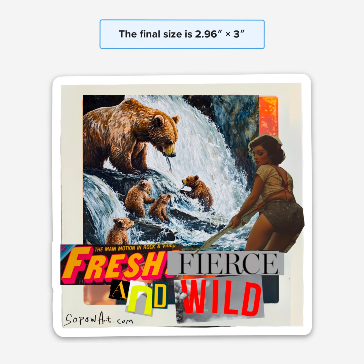 Fresh and Fierce Vinyl Sticker