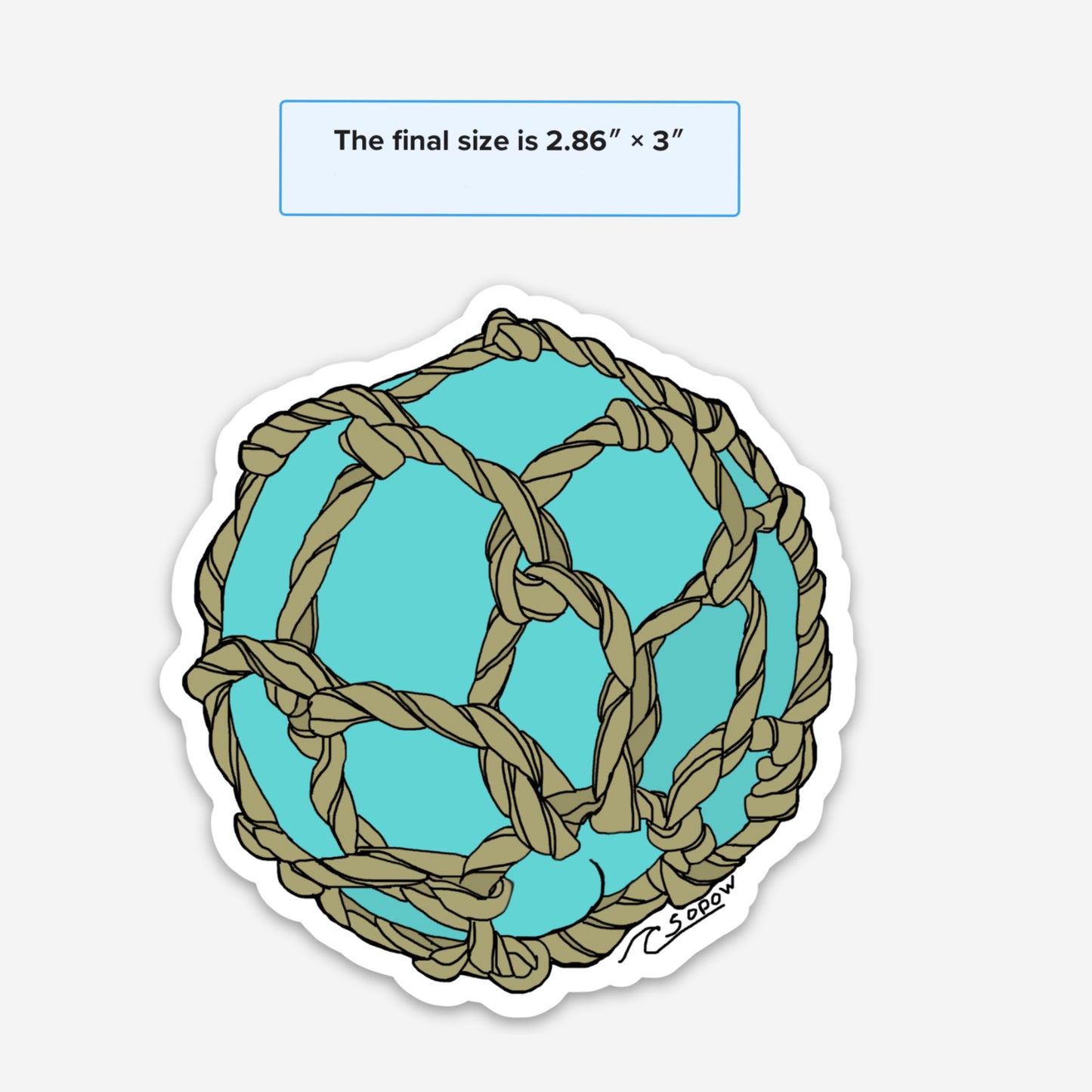 Glass Ball Vinyl Sticker