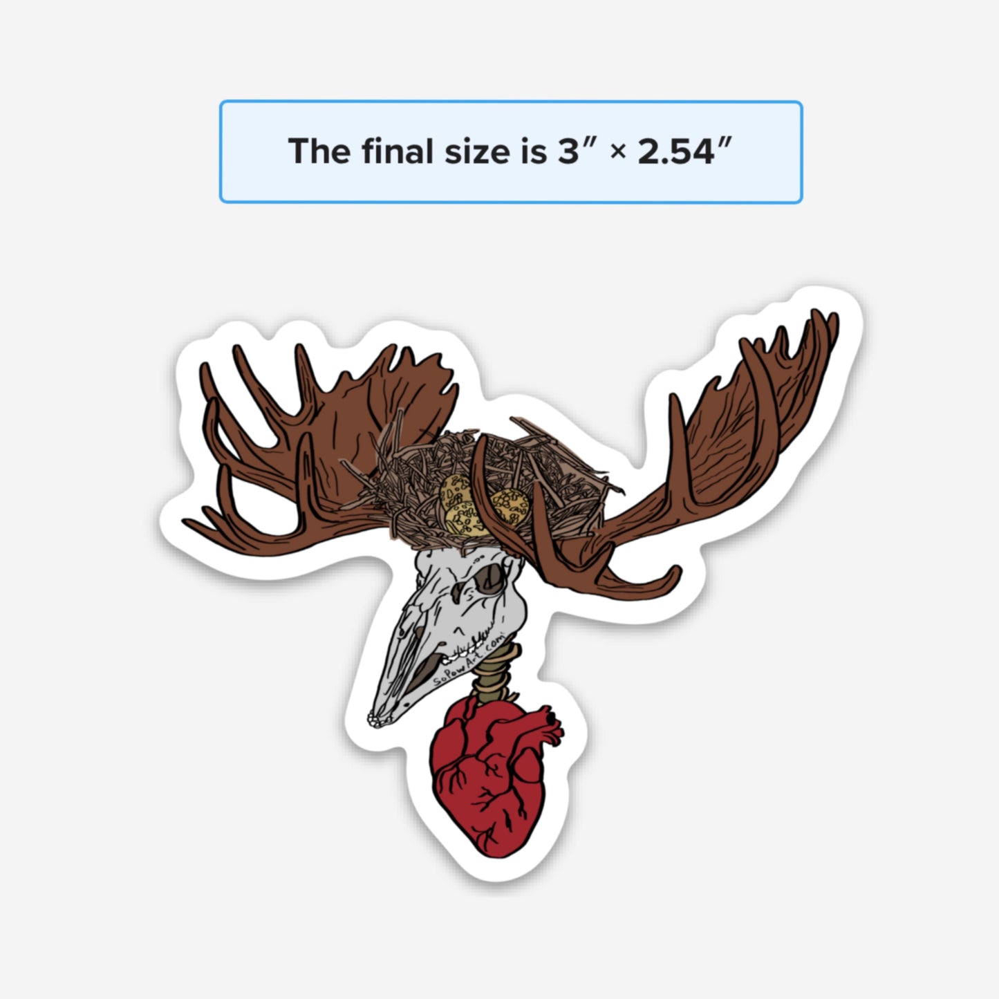 Bird’s Nest Vinyl Sticker