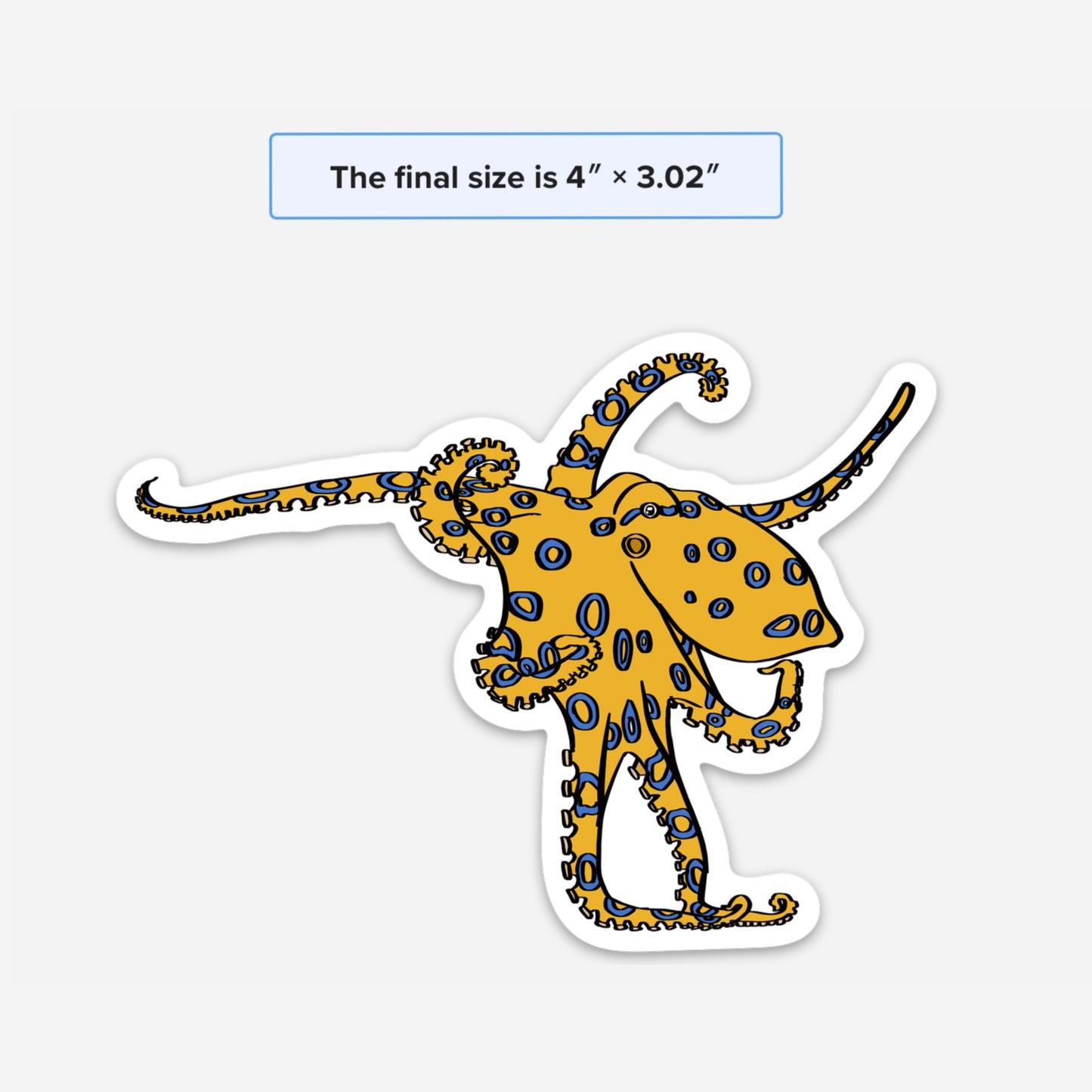 Octopus Vinyl Sticker