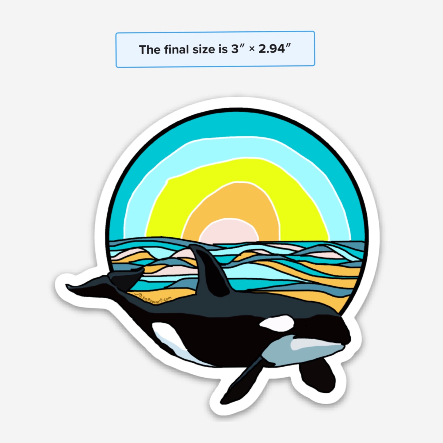 Orca Vinyl Sticker
