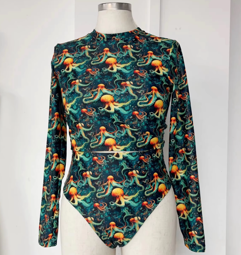 Bright Octopus Swimwear Top