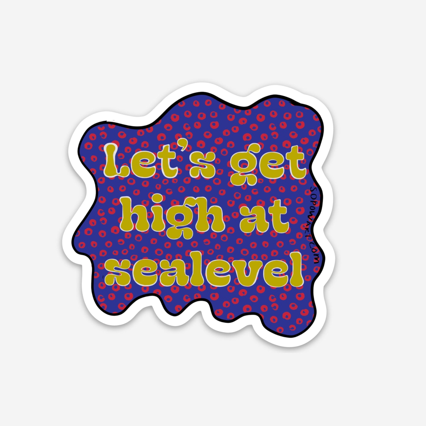 Sea Level Vinyl Sticker