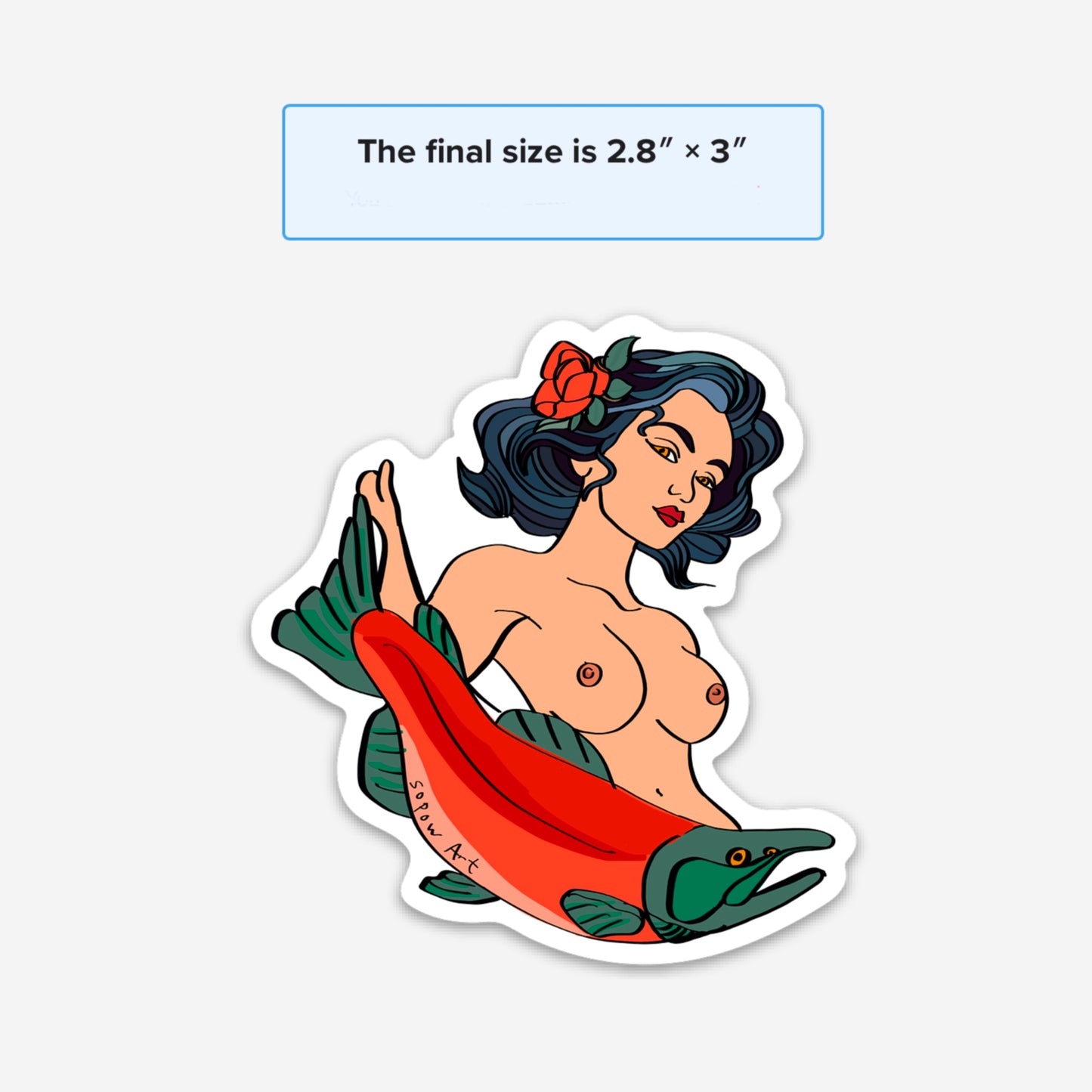 Siren Vinyl Sticker
