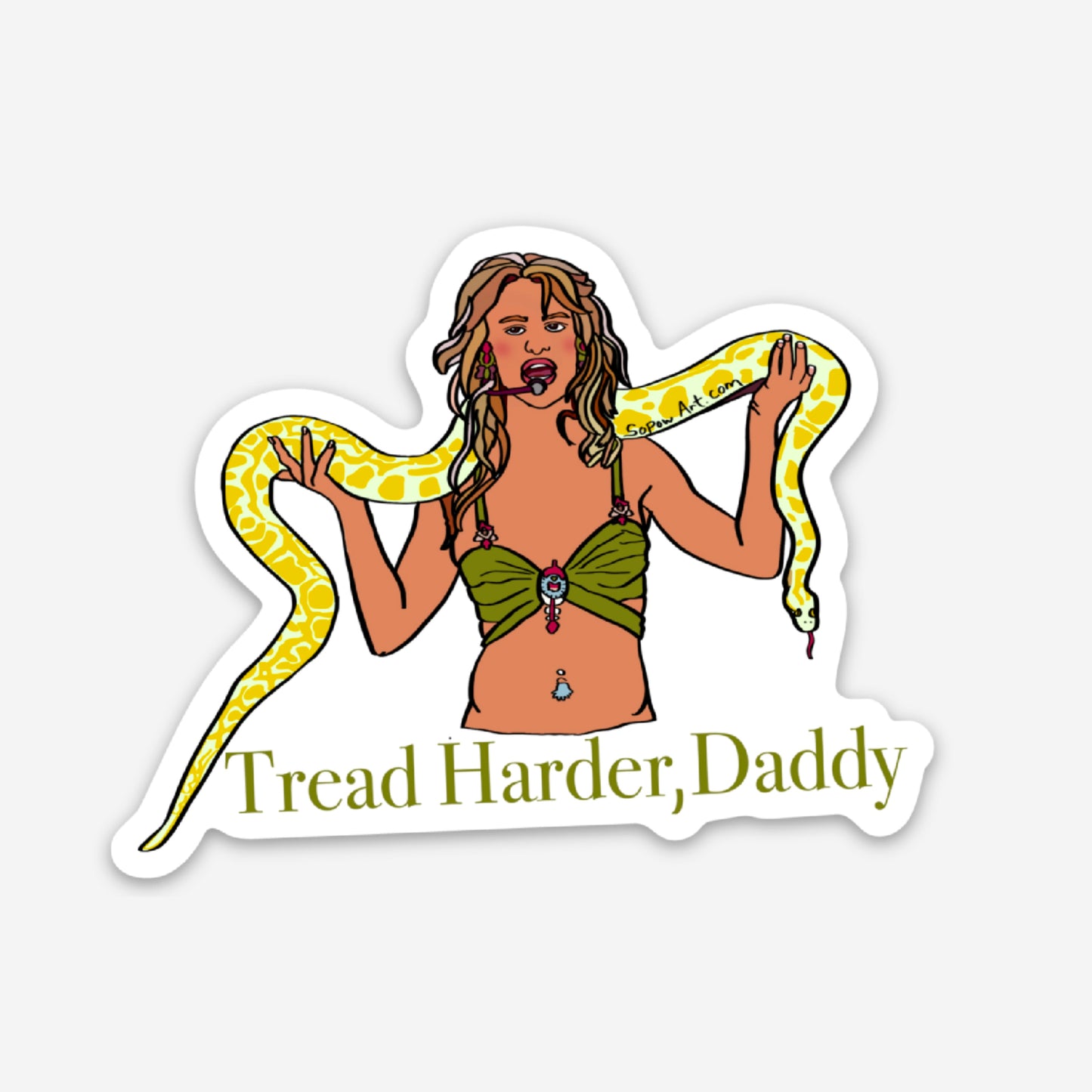 Tread Harder Vinyl Sticker