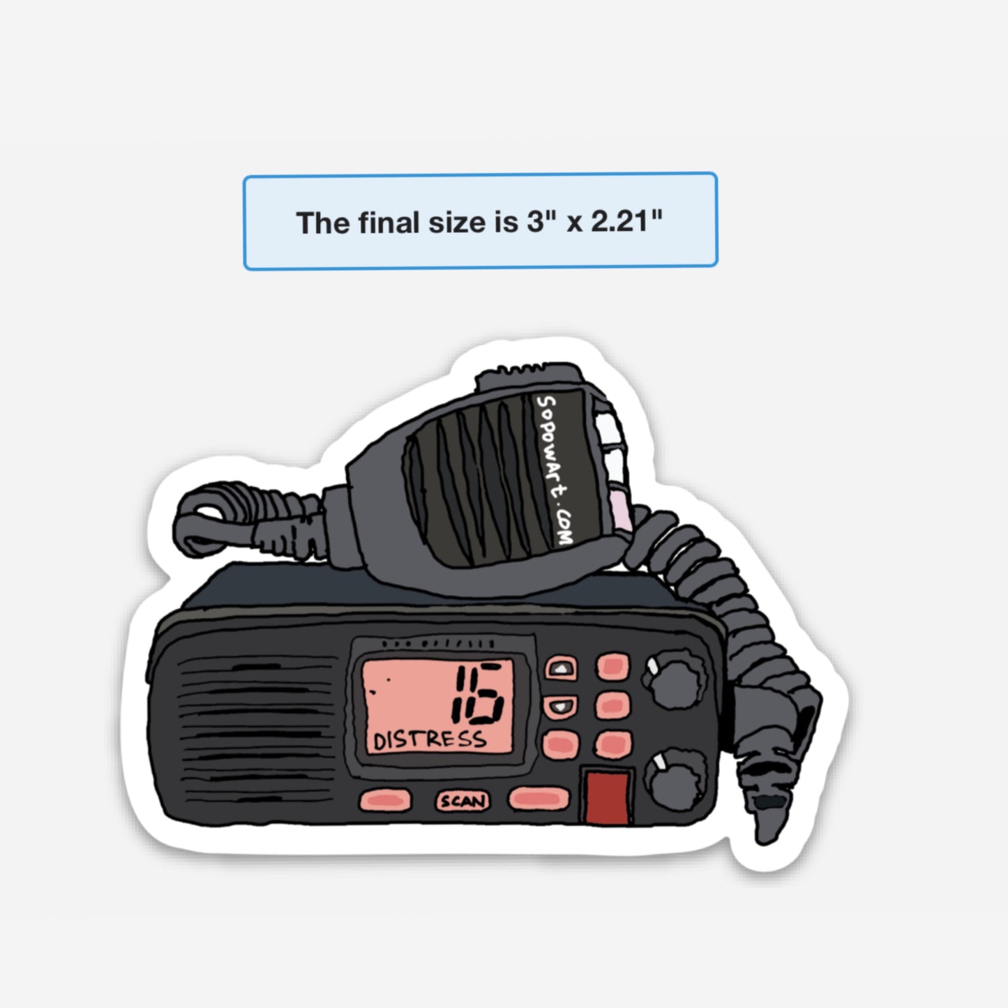 VHF Vinyl Sticker