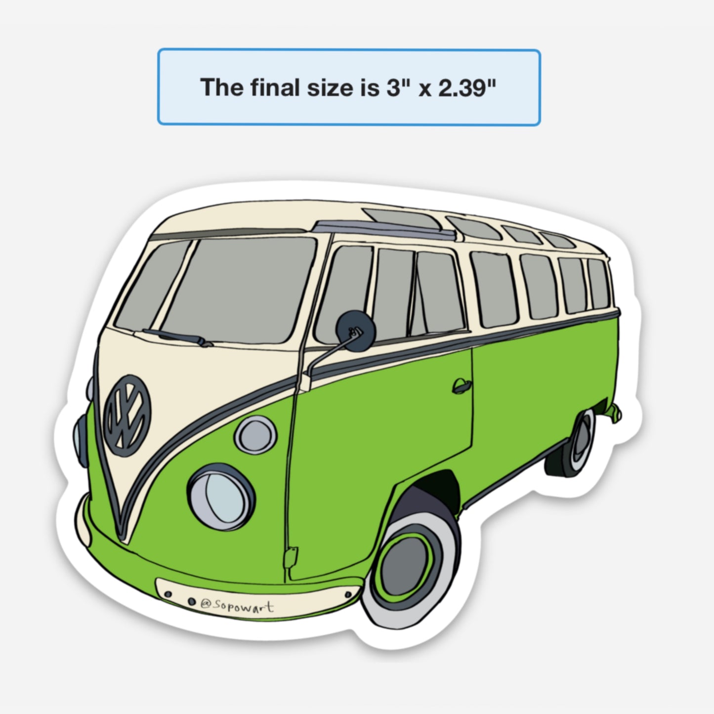 Volkswagen Bus Vinyl Sticker