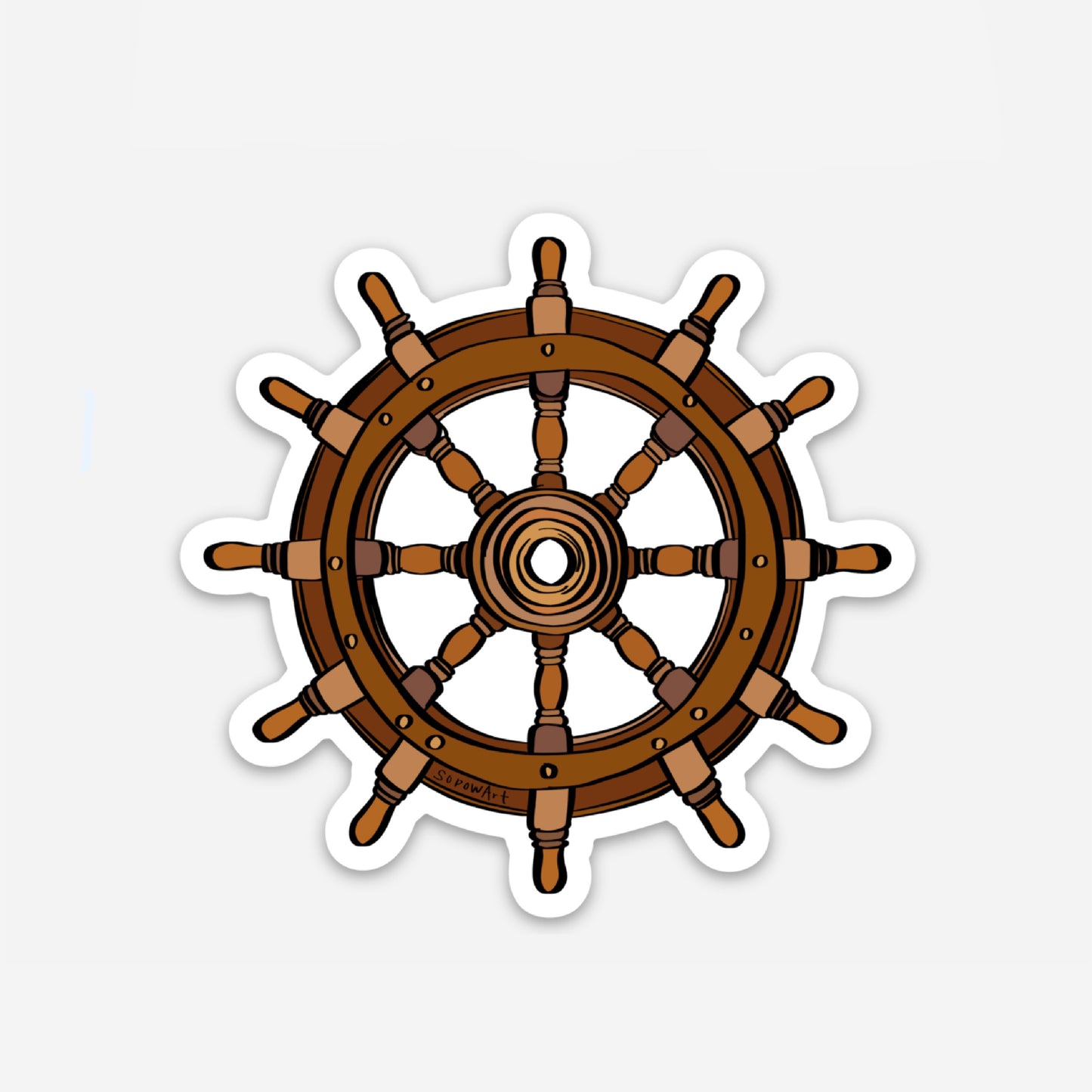 Wheel Vinyl Sticker