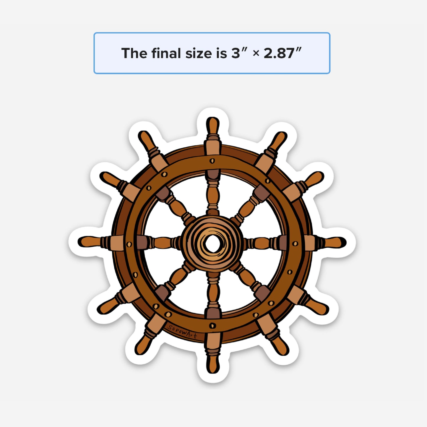Wheel Vinyl Sticker