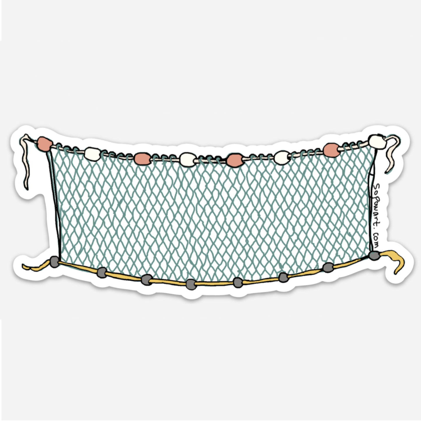 Set Net Vinyl Sticker