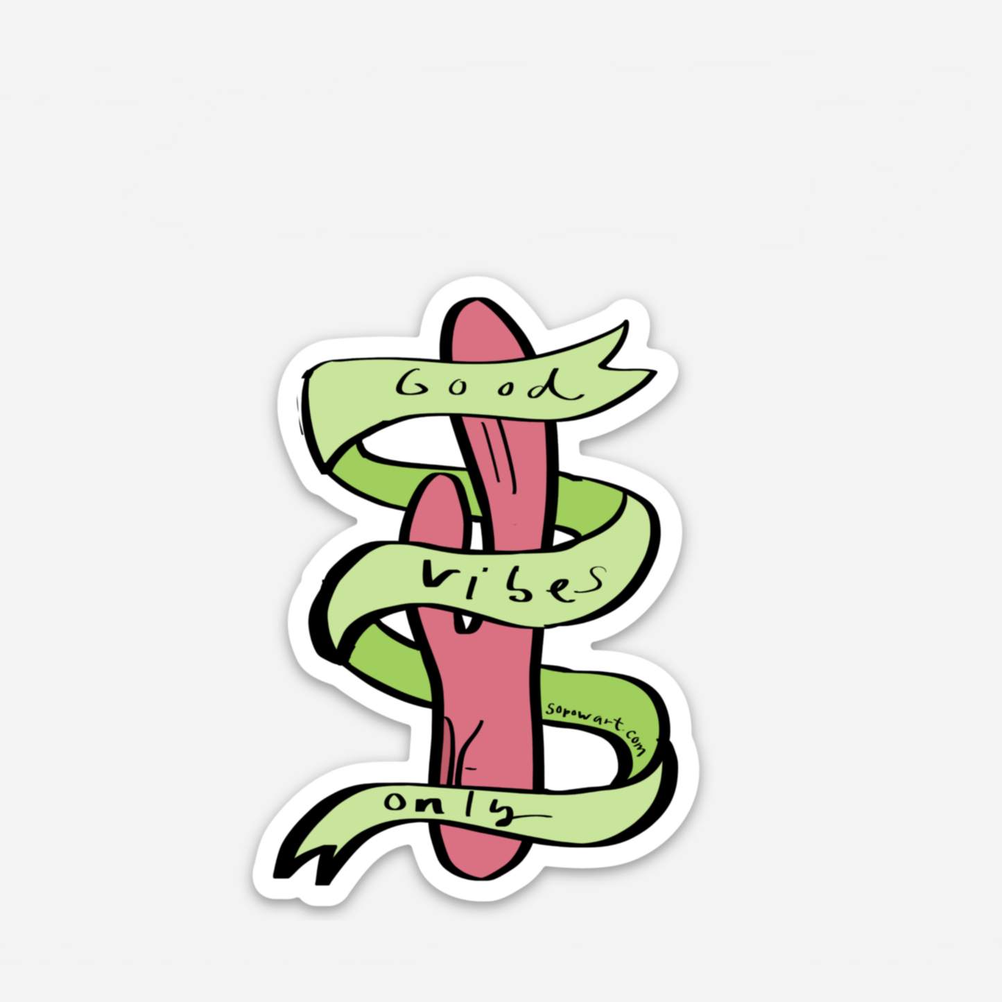 Good Vibes Vinyl Sticker