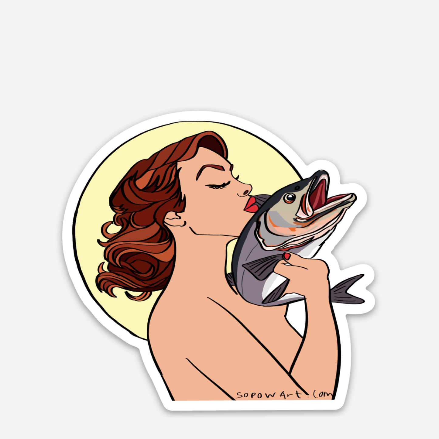 Kiss and Tell Vinyl Sticker