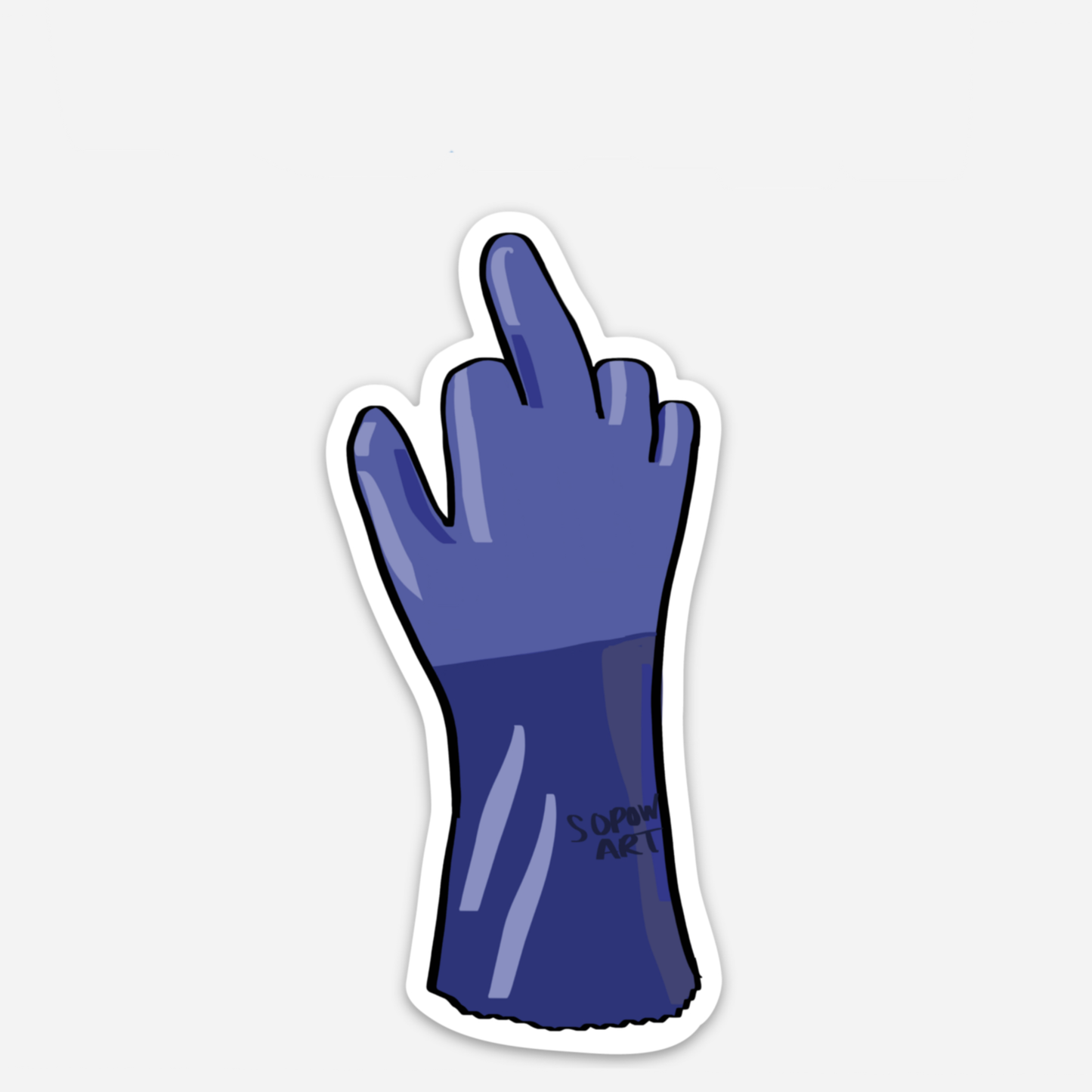 Flip Off Vinyl Sticker