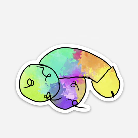 Rainbow D!ck Vinyl Sticker