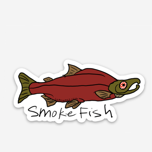 Smoke Fish Vinyl Sticker