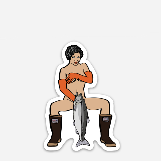 Salmon Spread Vinyl Sticker