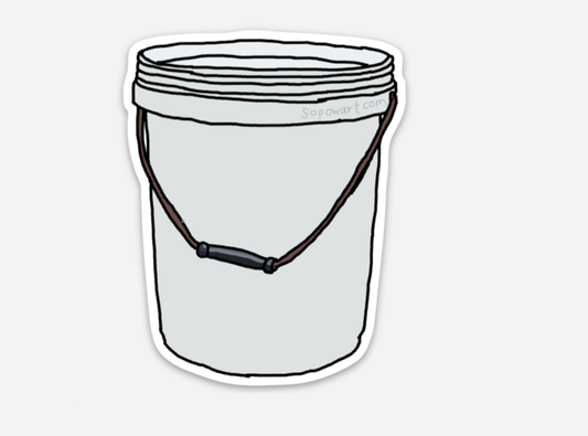 Bucket Vinyl Sticker