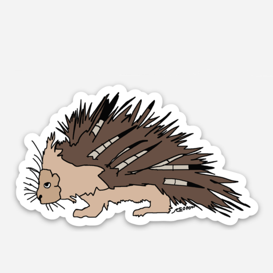 Porcupine Vinyl Sticker