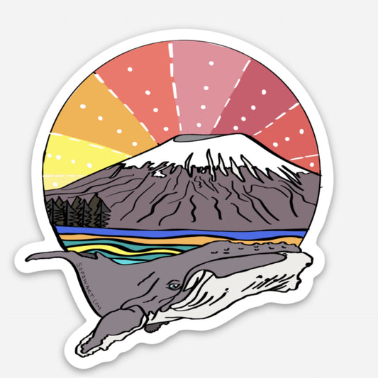 Humpback Whale Vinyl Sticker