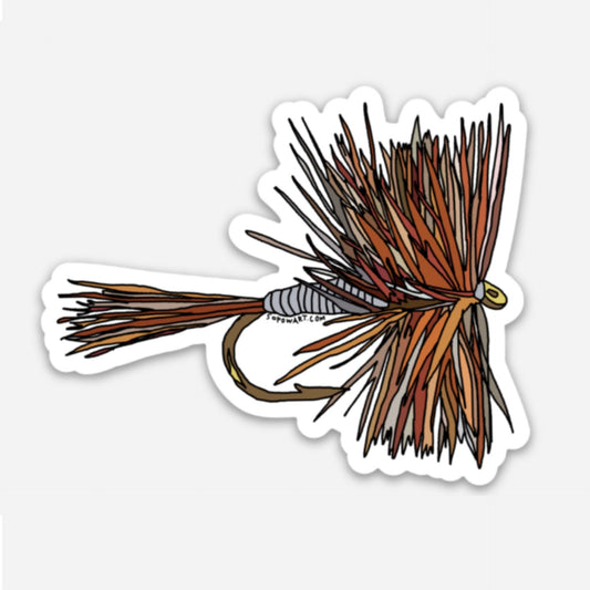 Fly Hook Vinyl Sticker