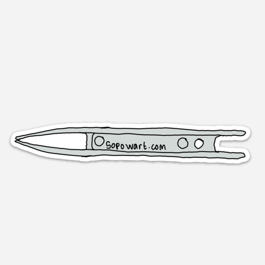 Net Needle Vinyl Sticker