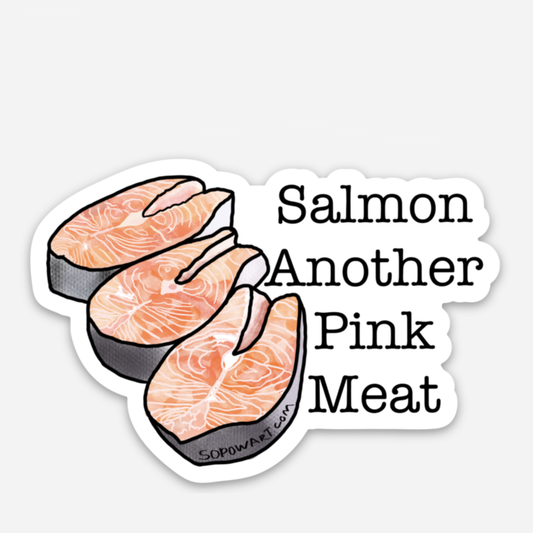 Pink Meat Vinyl Sticker