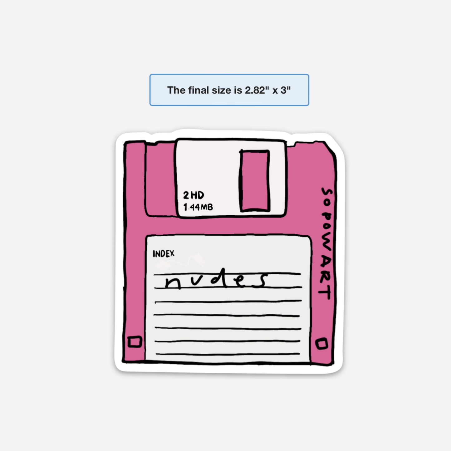 Nudes Vinyl Sticker
