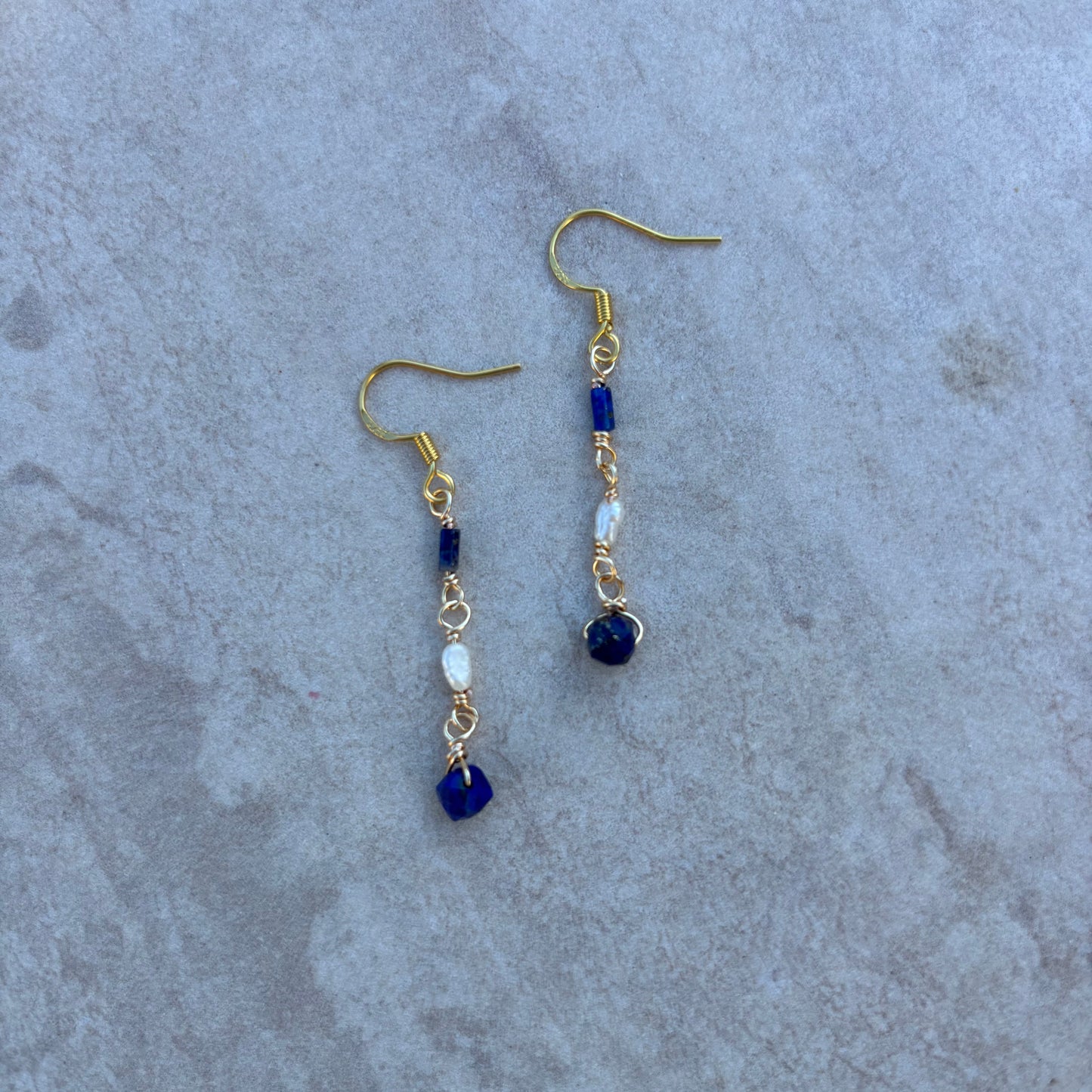 Gemstone Drop Earrings