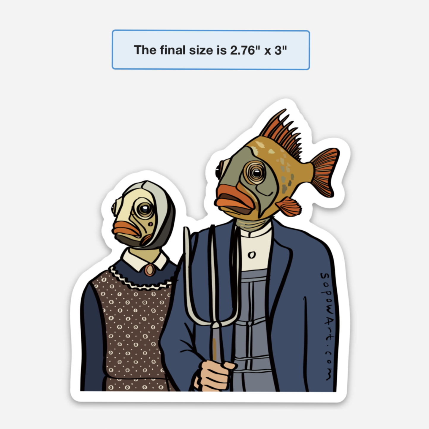 Ocean Gothic Vinyl Sticker