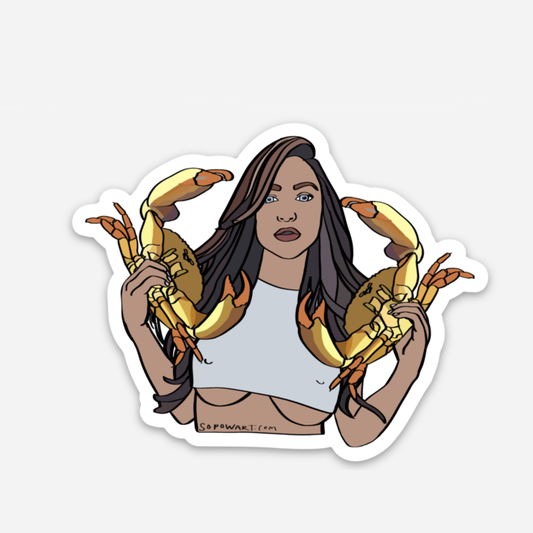 Crabber Vinyl Sticker