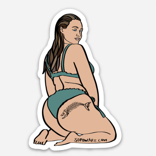 Ass Tatt Vinyl Sticker