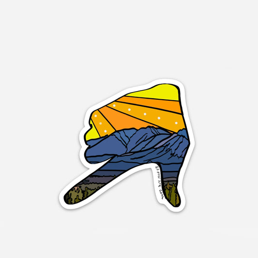 AK Hand Sign Vinyl Sticker