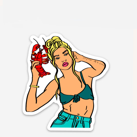 Lobster Phone Vinyl Sticker