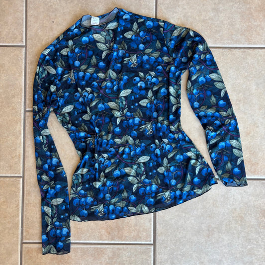 Blueberry Mesh Top