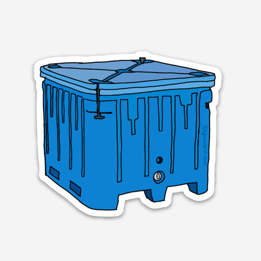 Blue Ice Tote Vinyl Sticker