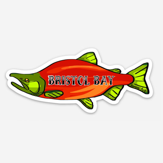 Bristol Bay Salmon Vinyl Sticker