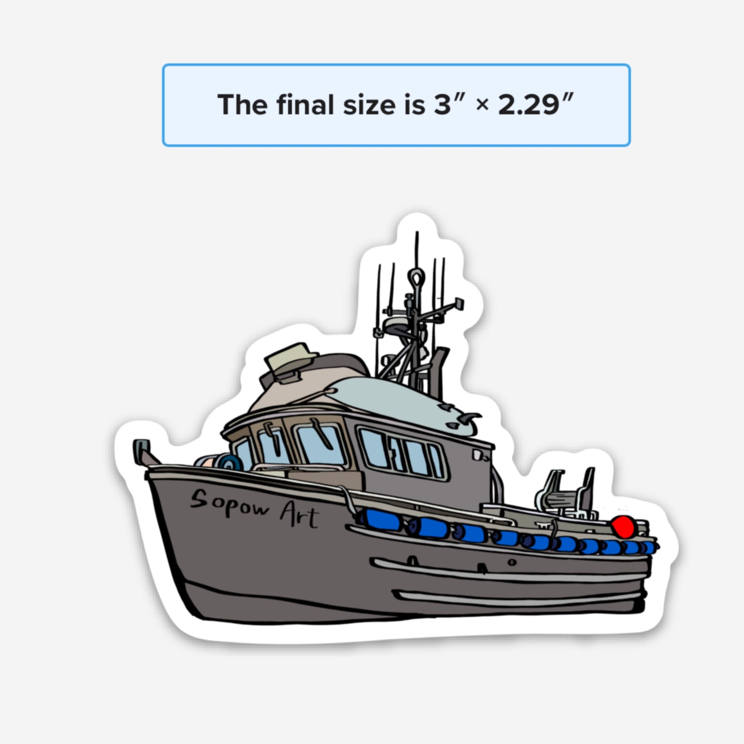 F/V Sopow Art Vinyl Sticker